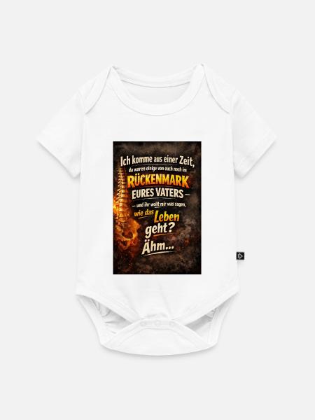 Ich komme aus einer Zeit ... - Baby Premium Kurzarmbody - Weiß