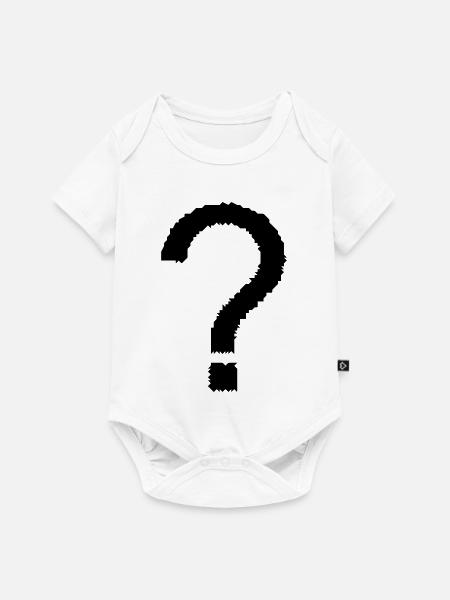 Fragezeichen - Baby Premium Kurzarmbody - Weiß