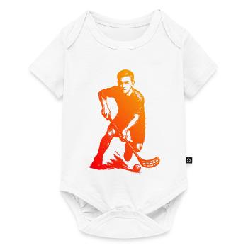 Coole Floorball Inspiration - Baby Premium Kurzarmbody - Weiß - Vorne