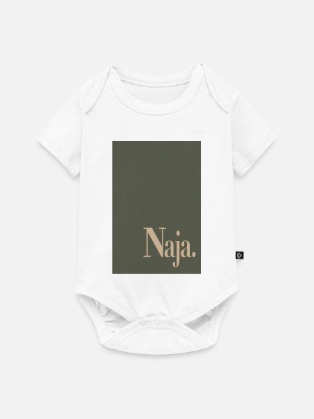 Modernes Minimal Poster – Naja. - Baby Premium Kurzarmbody - Weiß