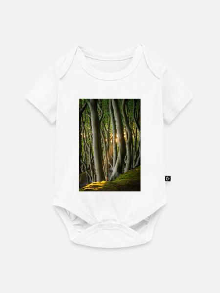 Bäume Licht der Sonne - Baby Premium Kurzarmbody - Weiß