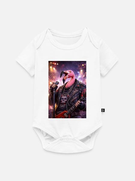 RockyZoo47 - Baby Premium Kurzarmbody - Weiß