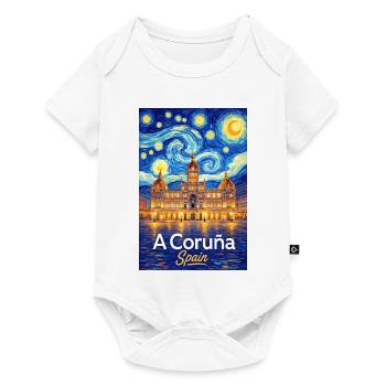 À La Corogne, Espagne - Body à manches courtes Premium Bébé - blanc - Devant