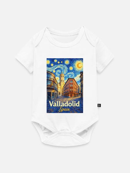 Valladolid Spain - Baby Premium Kurzarmbody - Weiß