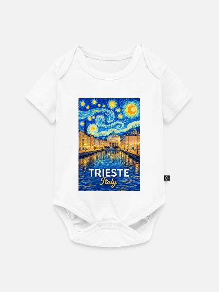 Triest, Italien. - Baby Premium Kurzarmbody - Weiß