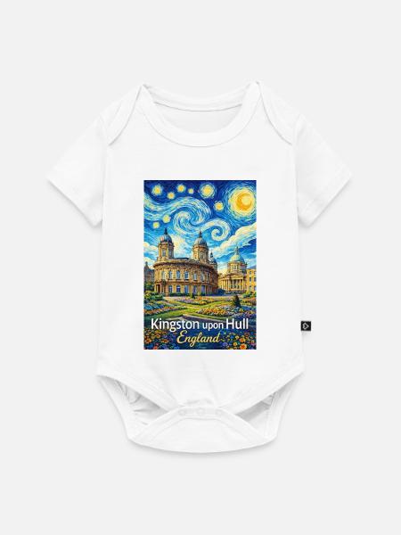 Kingston upon Hull, England - Baby Premium Kurzarmbody - Weiß