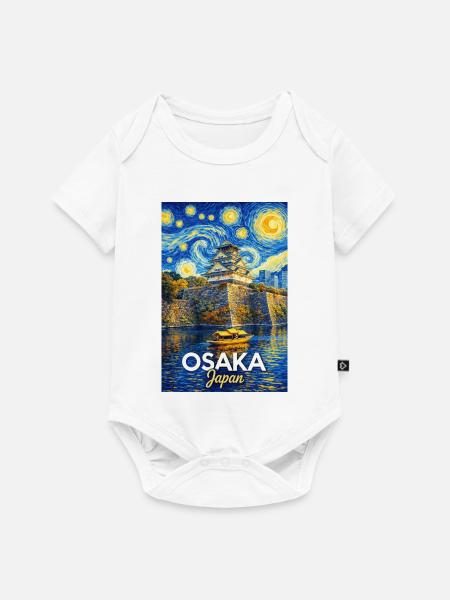 Osaka, Japan - Baby Premium Kurzarmbody - Weiß