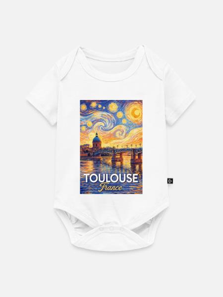 Toulouse, Frankreich - Baby Premium Kurzarmbody - Weiß