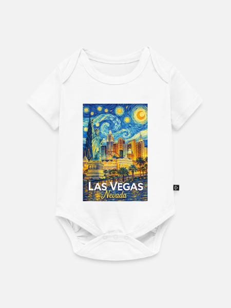 Las Vegas Nevada - Baby Premium Kurzarmbody - Weiß