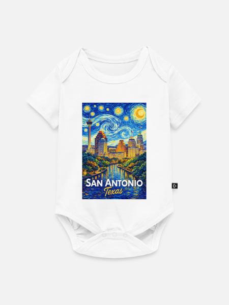 San Antonio Texas - Baby Premium Kurzarmbody - Weiß