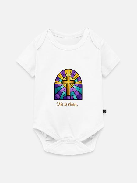 He is risen - Baby Premium Kurzarmbody - Weiß
