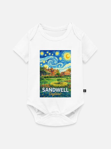 Sandwell England Sternennacht - Baby Premium Kurzarmbody - Weiß
