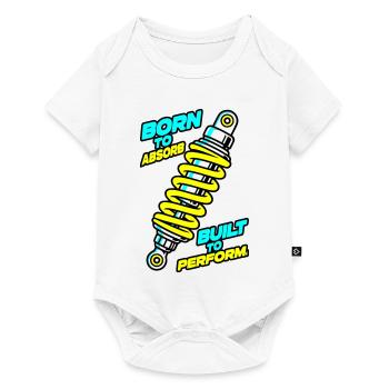 Born to Absorb Built to Perform Suspension Design - Baby Premium short-sleeve bodysuit - white - Front