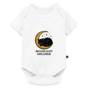 Moonlight Dreamer Cat - Baby Premium short-sleeve bodysuit - white - Front