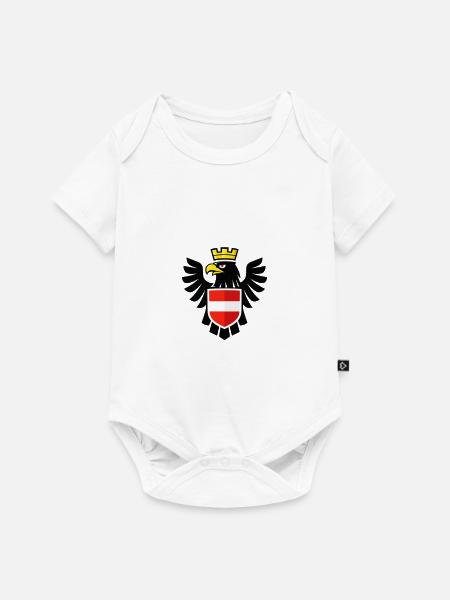 AUSTRIA Identy - Baby Premium Kurzarmbody - Weiß
