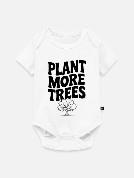 Pflanze mehr Bäume - Baby Premium Kurzarmbody - Weiß