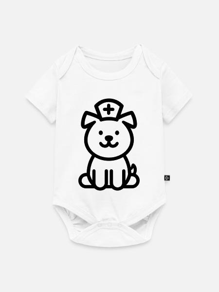 Krankenschwester - Baby Premium Kurzarmbody - Weiß