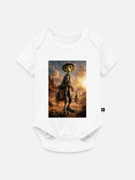 Staubiger Anhalter in Dunes - Baby Premium Kurzarmbody - Weiß