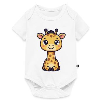 Chibi Giraffe - Baby Premium short-sleeve bodysuit - white - Front