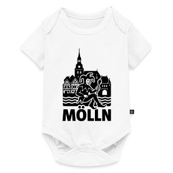 Mölln City Silhouette Landmark - Baby Premium short-sleeve bodysuit - white - Front