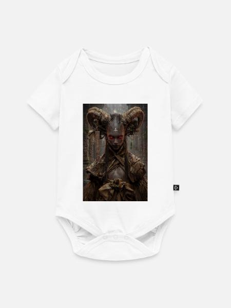 Karmesinhornige Geist-Ritual - Baby Premium Kurzarmbody - Weiß