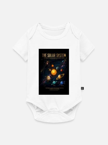 Kosmische Reise des Sonnensystems - Baby Premium Kurzarmbody - Weiß