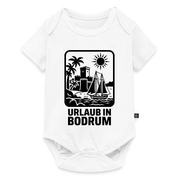 Bodrum Türkei Urlaub - Baby Premium Kurzarmbody - Weiß - Vorne