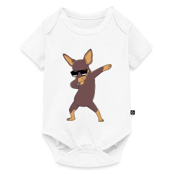 Pinscher nain - Body à manches courtes Premium Bébé - blanc - Devant