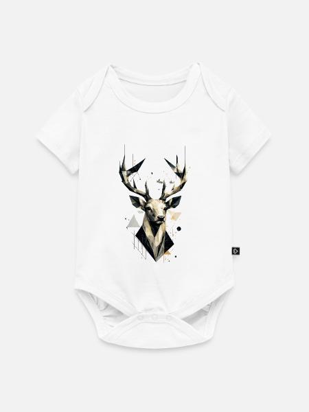 Wild Geometry - Baby Premium Kurzarmbody - Weiß