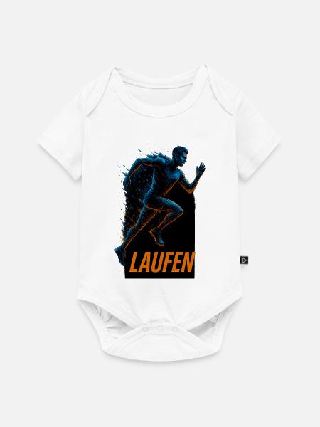 Neonlauf Sprintender Runner - Baby Premium Kurzarmbody - Weiß