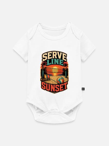 SERVE LINE SUNSET - Baby Premium Kurzarmbody - Weiß