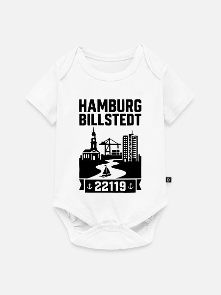 Hamburg Billstedt - Baby Premium Kurzarmbody - Weiß