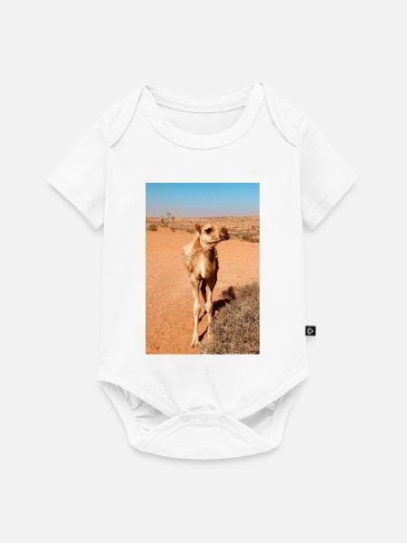 Wüstenkamel in der Sonne - Baby Premium Kurzarmbody - Weiß