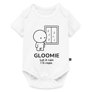 Sombre – Que la pluie soit | Ambiance douillette de journée pluvieuse - Body à manches courtes Premium Bébé - blanc - Devant