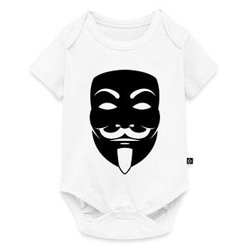 Masque Anonyme - Body à manches courtes Premium Bébé - blanc - Devant