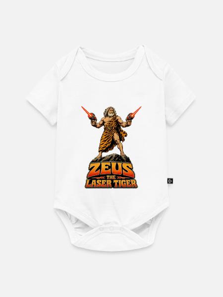 Zeus - The Laser - Tiger (Action vs. Mythos) - Baby Premium Kurzarmbody - Weiß