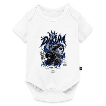 DAKUM Mystère d’Art de rue Bleu - Body à manches courtes Premium Bébé - blanc - Devant