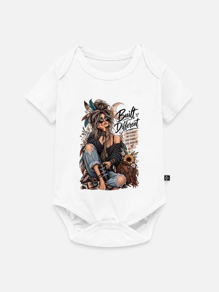 Boho-Kaffee-Träumer - Baby Premium Kurzarmbody - Weiß