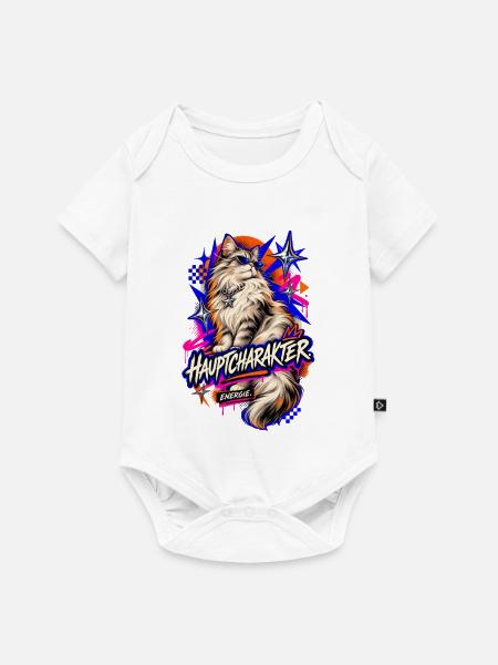Hauptcharakter Energie - Baby Premium Kurzarmbody - Weiß