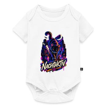 Nachtaktiv - Baby Premium Kurzarmbody - Weiß - Vorne