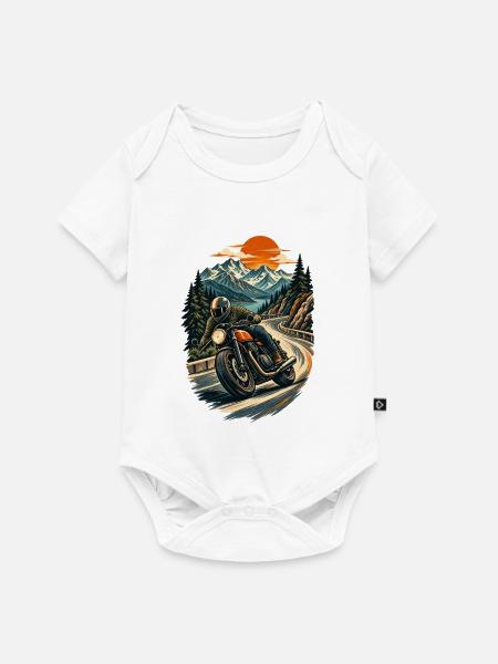 Alpine Rider - Baby Premium Kurzarmbody - Weiß