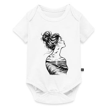 Meermensch - In mir ist Meer! - Baby Premium Kurzarmbody - Weiß - Vorne
