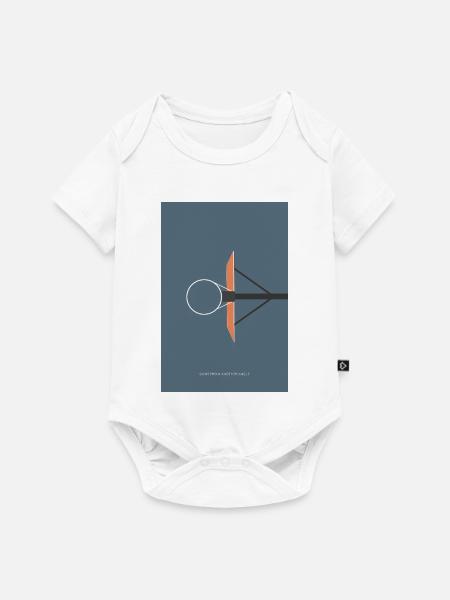Game From Another Angle – Basketball  - Baby Premium Kurzarmbody - Weiß