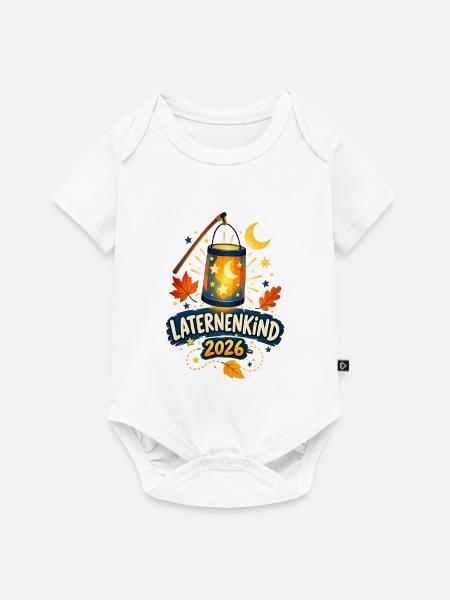 Laternenkind 2026 - Baby Premium Kurzarmbody - Weiß