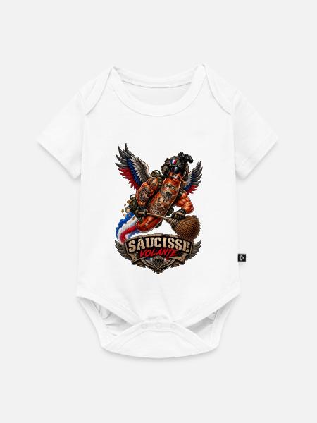 FLIEGENDE SAUT - Baby Premium Kurzarmbody - Weiß