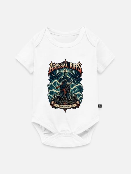 ABYSSALE RIFFS | Der Leuchtturmruf - Baby Premium Kurzarmbody - Weiß