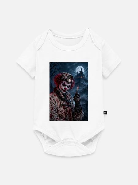 Unheimlicher Clown-Chirurg – Halloween-Horror - Baby Premium Kurzarmbody - Weiß