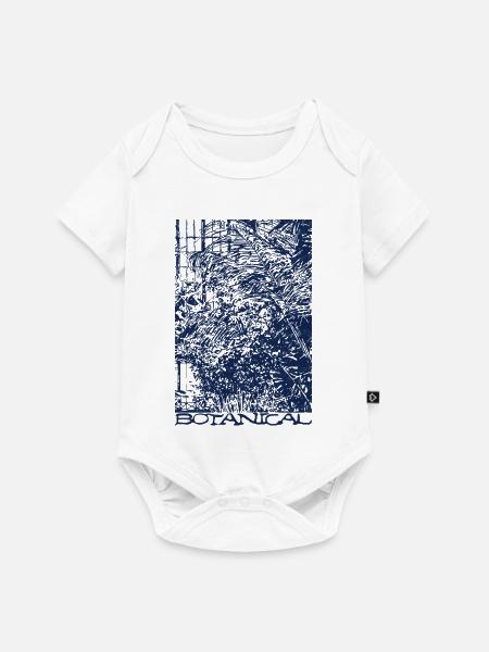 Botanisch - Baby Premium Kurzarmbody - Weiß