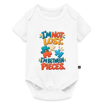 Witziger Puzzle-Liebhaber – Zwischen den Teilen - Baby Premium Kurzarmbody - Weiß - Vorne