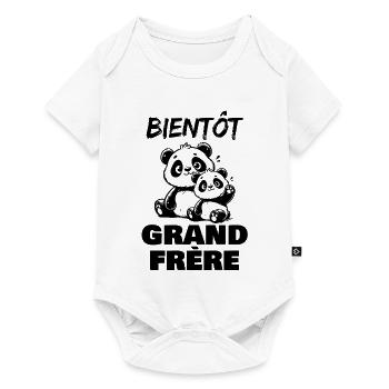 Bald ein großer Bruder - Baby Premium Kurzarmbody - Weiß - Vorne